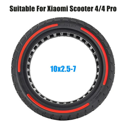 For Xiaomi Mi 4 / Mi 4 Pro Electric Scooter 10x2.5-7-Inch Replacement Rubber Tire Anti-Slip E-Scooter Wheel