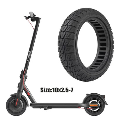 For Xiaomi Mi 4 / Mi 4 Pro Electric Scooter 10x2.5-7-Inch Replacement Rubber Tire Anti-Slip E-Scooter Wheel