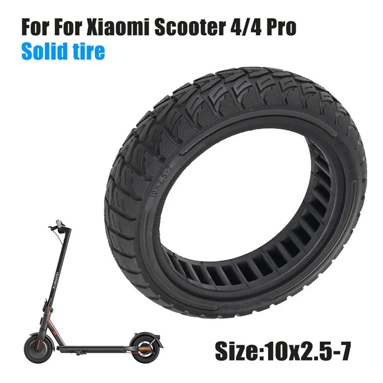 For Xiaomi Mi 4 / Mi 4 Pro Electric Scooter 10x2.5-7-Inch Replacement Rubber Tire Anti-Slip E-Scooter Wheel
