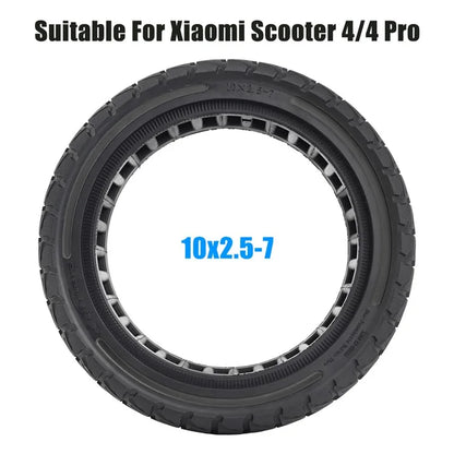 For Xiaomi Mi 4 / Mi 4 Pro Electric Scooter 10x2.5-7-Inch Replacement Rubber Tire Anti-Slip E-Scooter Wheel