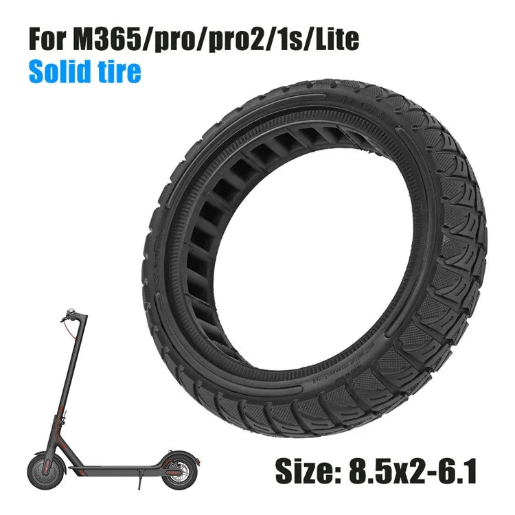 For Xiaomi M365 / Pro / Pro2 / 1S / Lite E-Scooter 8.5x2 Inch Anti-Slip Wheel Replacement Rubber Tire