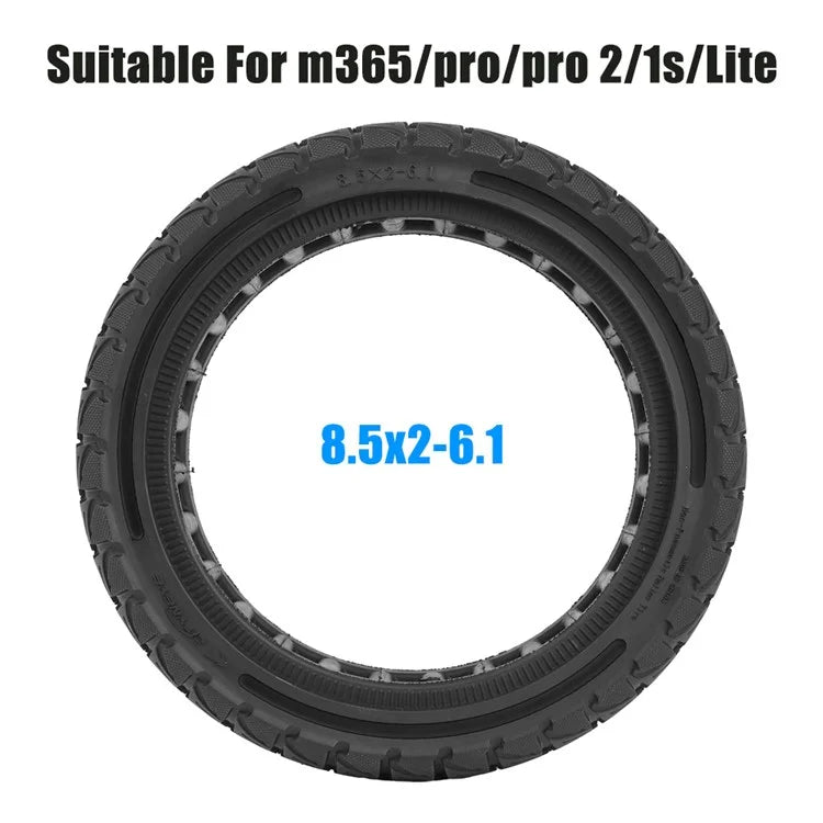 For Xiaomi M365 / Pro / Pro2 / 1S / Lite E-Scooter 8.5x2 Inch Anti-Slip Wheel Replacement Rubber Tire