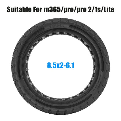 For Xiaomi M365 / Pro / Pro2 / 1S / Lite E-Scooter 8.5x2 Inch Anti-Slip Wheel Replacement Rubber Tire