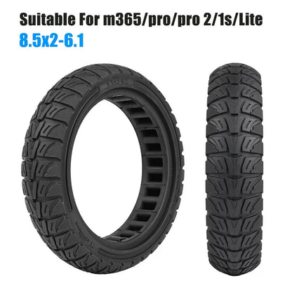For Xiaomi M365 / Pro / Pro2 / 1S / Lite E-Scooter 8.5x2 Inch Anti-Slip Wheel Replacement Rubber Tire