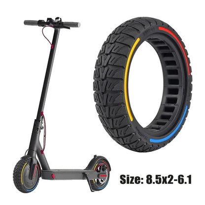 For Xiaomi M365 / Pro / Pro2 / 1S / Lite E-Scooter 8.5x2 Inch Anti-Slip Wheel Replacement Rubber Tire