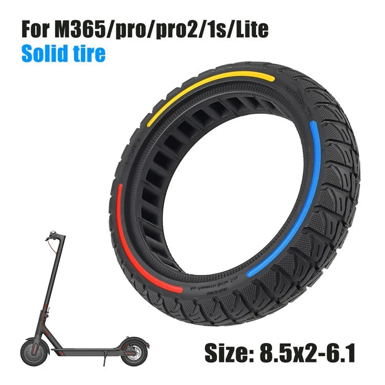 For Xiaomi M365 / Pro / Pro2 / 1S / Lite E-Scooter 8.5x2 Inch Anti-Slip Wheel Replacement Rubber Tire
