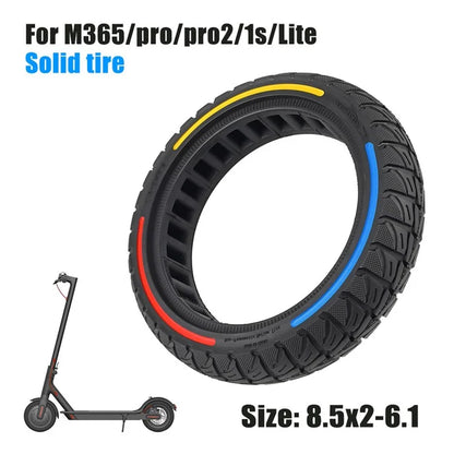 For Xiaomi M365 / Pro / Pro2 / 1S / Lite E-Scooter 8.5x2 Inch Anti-Slip Wheel Replacement Rubber Tire