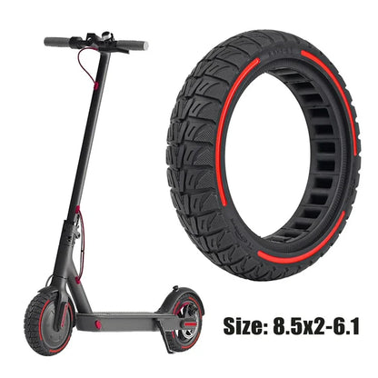For Xiaomi M365 / Pro / Pro2 / 1S / Lite E-Scooter 8.5x2 Inch Anti-Slip Wheel Replacement Rubber Tire