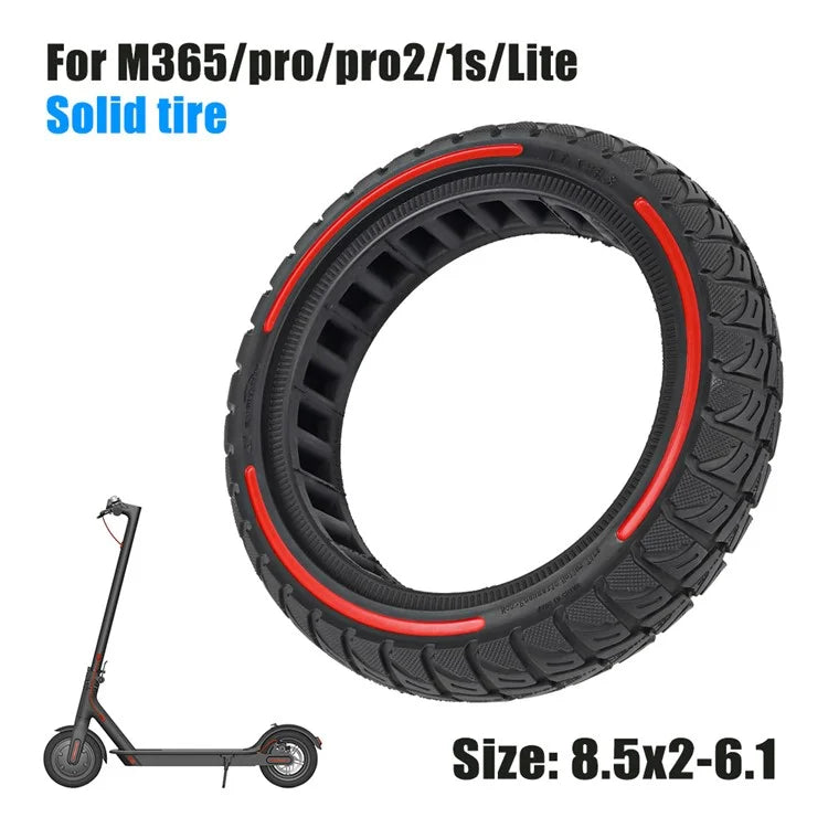 For Xiaomi M365 / Pro / Pro2 / 1S / Lite E-Scooter 8.5x2 Inch Anti-Slip Wheel Replacement Rubber Tire