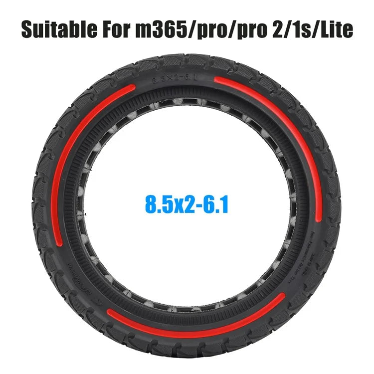 For Xiaomi M365 / Pro / Pro2 / 1S / Lite E-Scooter 8.5x2 Inch Anti-Slip Wheel Replacement Rubber Tire