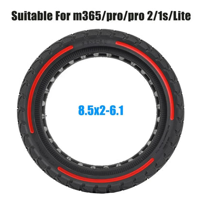 For Xiaomi M365 / Pro / Pro2 / 1S / Lite E-Scooter 8.5x2 Inch Anti-Slip Wheel Replacement Rubber Tire