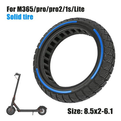 For Xiaomi M365 / Pro / Pro2 / 1S / Lite E-Scooter 8.5x2 Inch Anti-Slip Wheel Replacement Rubber Tire