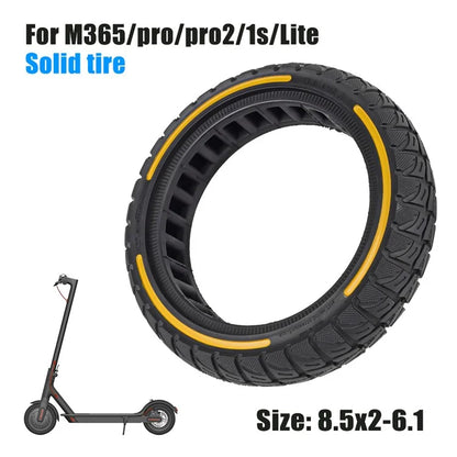 For Xiaomi M365 / Pro / Pro2 / 1S / Lite E-Scooter 8.5x2 Inch Anti-Slip Wheel Replacement Rubber Tire