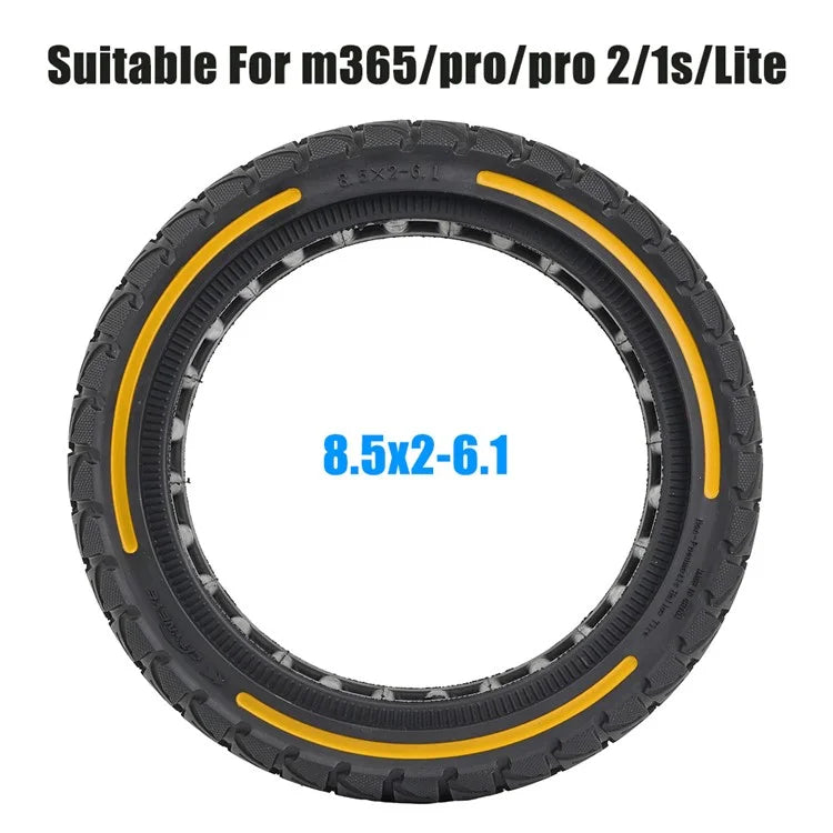 For Xiaomi M365 / Pro / Pro2 / 1S / Lite E-Scooter 8.5x2 Inch Anti-Slip Wheel Replacement Rubber Tire