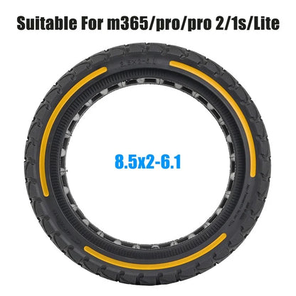 For Xiaomi M365 / Pro / Pro2 / 1S / Lite E-Scooter 8.5x2 Inch Anti-Slip Wheel Replacement Rubber Tire