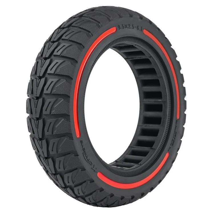 For Niu Electric Kick Scooter 9.5*2.5-6.1 Rubber Tire Honeycomb Shock Absorption Inflation Free Tyre