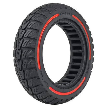 For Niu Electric Kick Scooter 9.5*2.5-6.1 Rubber Tire Honeycomb Shock Absorption Inflation Free Tyre