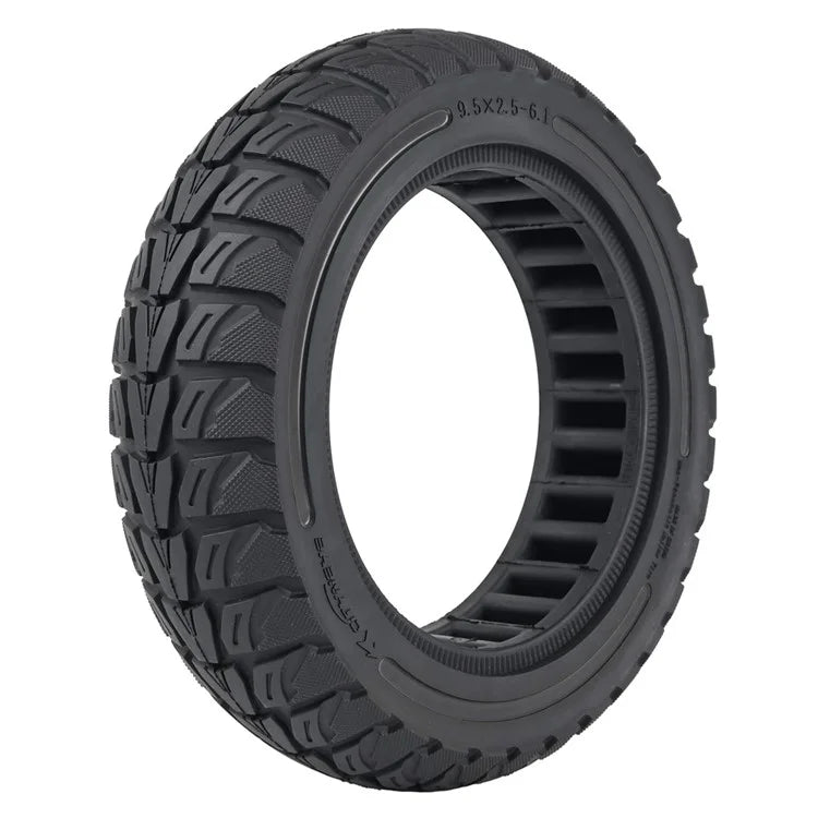 For Niu Electric Kick Scooter 9.5*2.5-6.1 Rubber Tire Honeycomb Shock Absorption Inflation Free Tyre