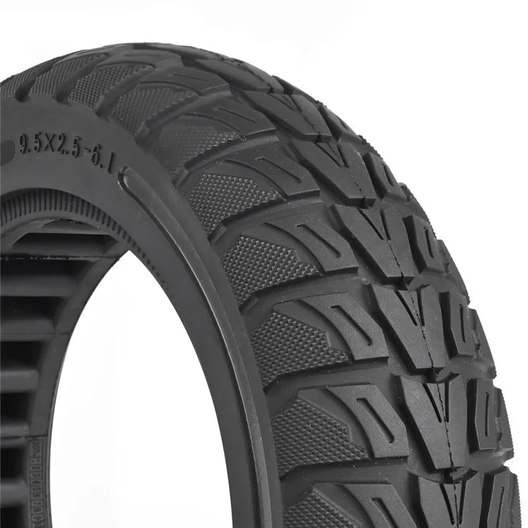For Niu Electric Kick Scooter 9.5*2.5-6.1 Rubber Tire Honeycomb Shock Absorption Inflation Free Tyre