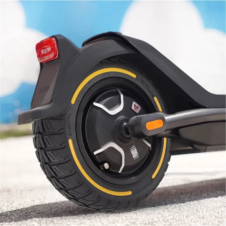 For Niu Electric Kick Scooter 9.5*2.5-6.1 Rubber Tire Honeycomb Shock Absorption Inflation Free Tyre