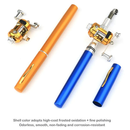 A-P 1m Fishing Rod Reel Combo Set Telescopic Portable Pocket Pen Style Fishing Rod Pole