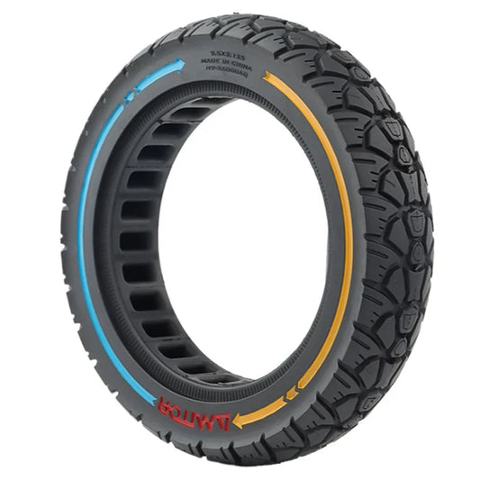 AMITOR 9.5-Inch E-Scooter Colored Line Decor Wheel Replacement Off-Road Tire for 36mm Slot