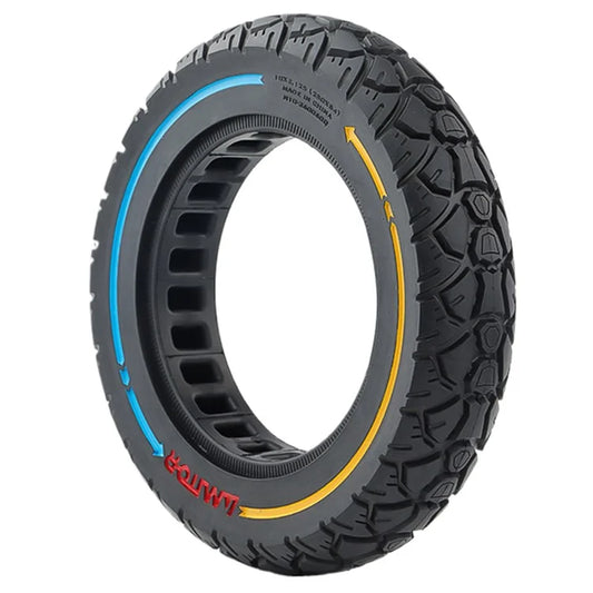 AMITOR 10-Inch Scooter Rubber Wheel Colored Line Decor Off-Road Tire for 36mm Slot