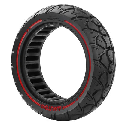 AMITOR 10x2.7 10-Inch Scooter Replacement Wheel Red Line Decor Rubber Tire for 53.5mm Slot