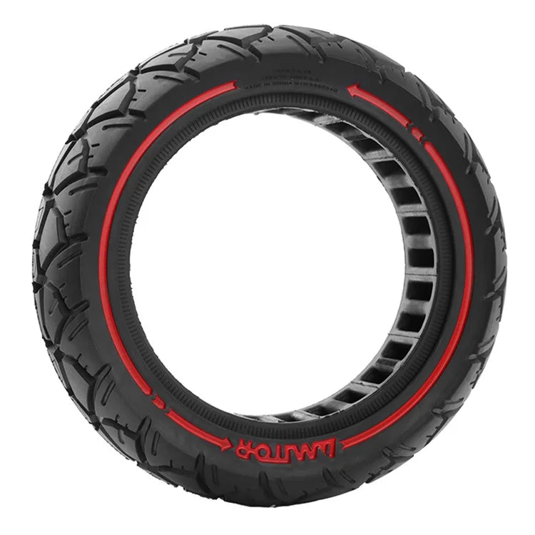 AMITOR 10x2.7 10-Inch Scooter Replacement Wheel Red Line Decor Rubber Tire for 53.5mm Slot