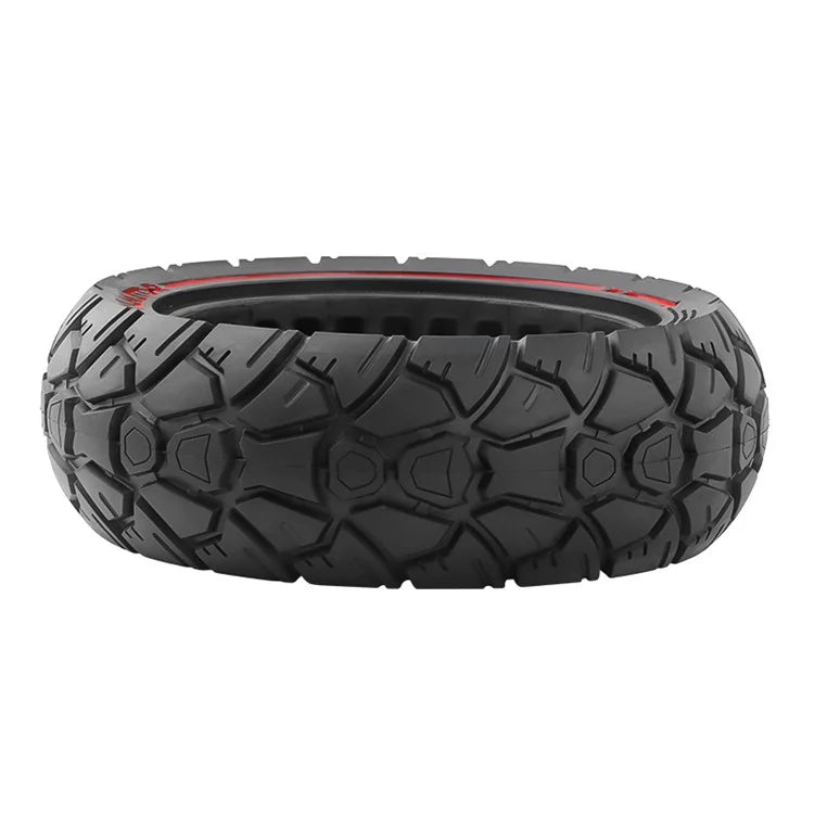 AMITOR 10x2.7 10-Inch Scooter Replacement Wheel Red Line Decor Rubber Tire for 53.5mm Slot