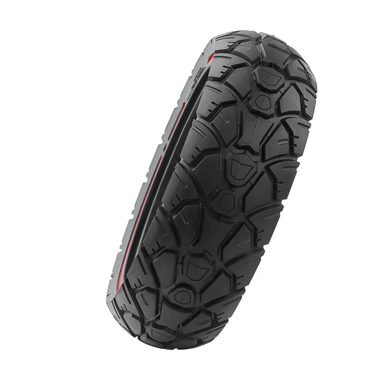 AMITOR 10x2.7 10-Inch Scooter Replacement Wheel Red Line Decor Rubber Tire for 53.5mm Slot