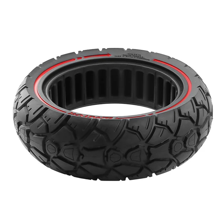 AMITOR 10x2.7 10-Inch Scooter Replacement Wheel Red Line Decor Rubber Tire for 53.5mm Slot