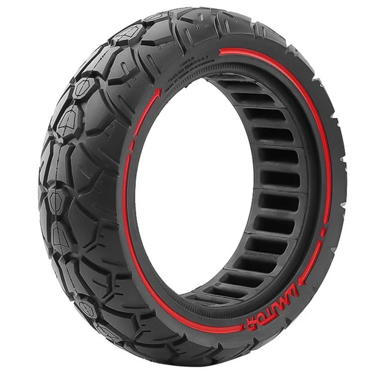 AMITOR 10x3 10-Inch Scooter Replacement Wheel Red Line Decor Rubber Tire for 53.5mm Slot