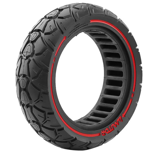 AMITOR 10x3 10-Inch Scooter Replacement Wheel Red Line Decor Rubber Tire for 53.5mm Slot