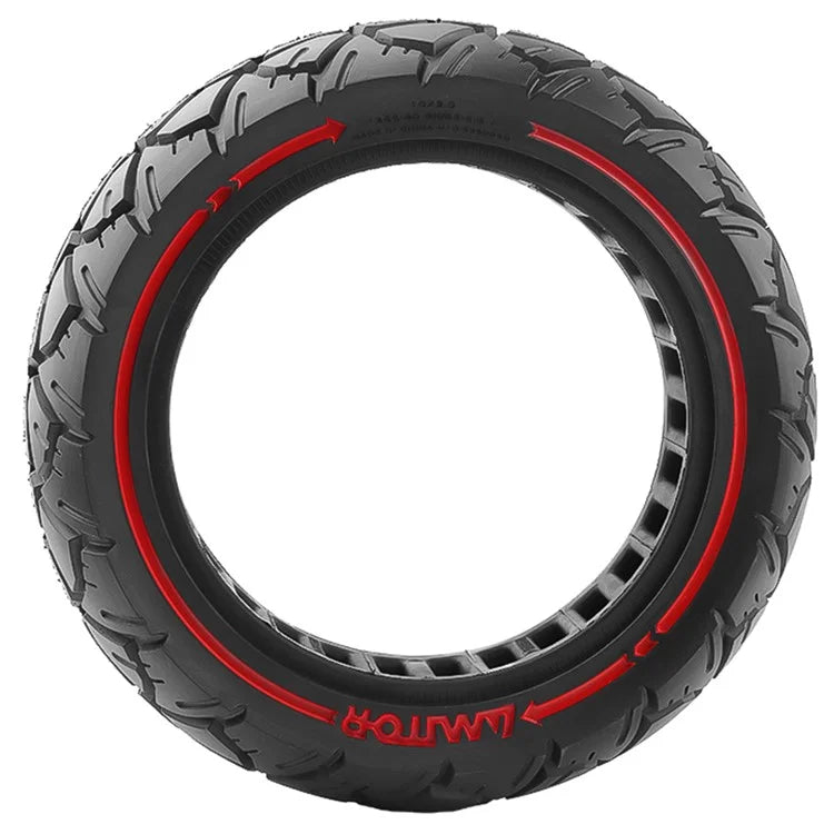 AMITOR 10x3 10-Inch Scooter Replacement Wheel Red Line Decor Rubber Tire for 53.5mm Slot