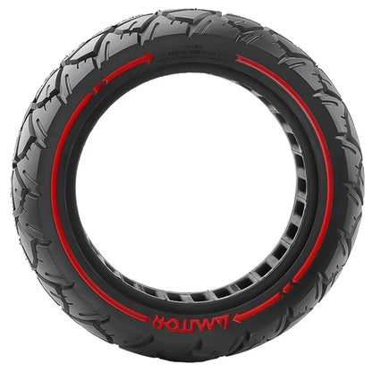 AMITOR 10x3 10-Inch Scooter Replacement Wheel Red Line Decor Rubber Tire for 53.5mm Slot