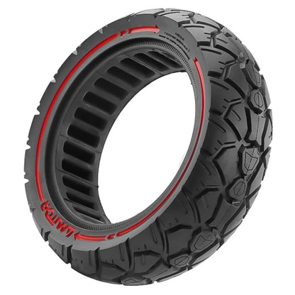 AMITOR 10x3 10-Inch Scooter Replacement Wheel Red Line Decor Rubber Tire for 53.5mm Slot