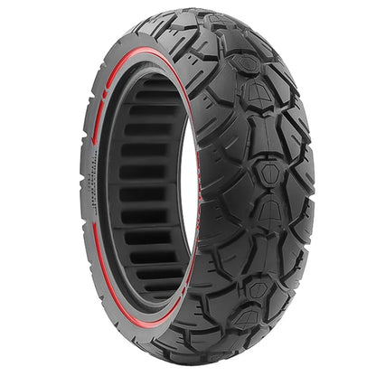 AMITOR 10x3 10-Inch Scooter Replacement Wheel Red Line Decor Rubber Tire for 53.5mm Slot