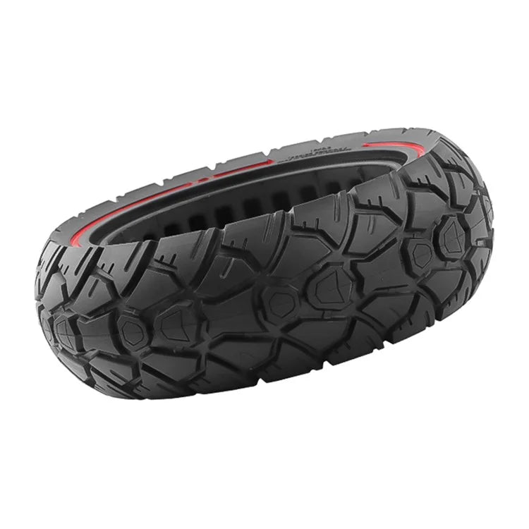 AMITOR 10x3 10-Inch Scooter Replacement Wheel Red Line Decor Rubber Tire for 53.5mm Slot