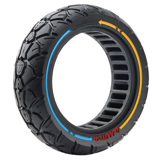 AMITOR 10x3 10-Inch Scooter Replacement Wheel Colored Line Decor Rubber Tire for 53.5mm Slot