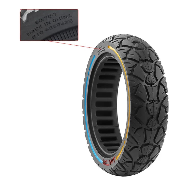 AMITOR 10-inch Electric Scooter Anti-Slip Rubber Off-Road Tire, 60 / 70-7 48.5mm Slot