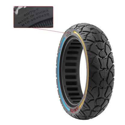 AMITOR 10-inch Electric Scooter Anti-Slip Rubber Off-Road Tire, 60 / 70-7 48.5mm Slot