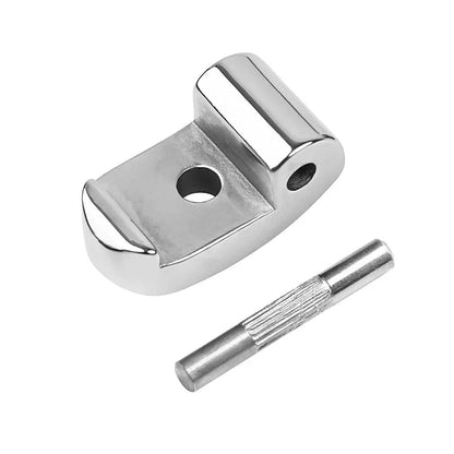 LYXM157 For Xiaomi M365 Electric Scooter Front Folding Hook Lock 304 Stainless Steel Buckle Latch Kit - Silver