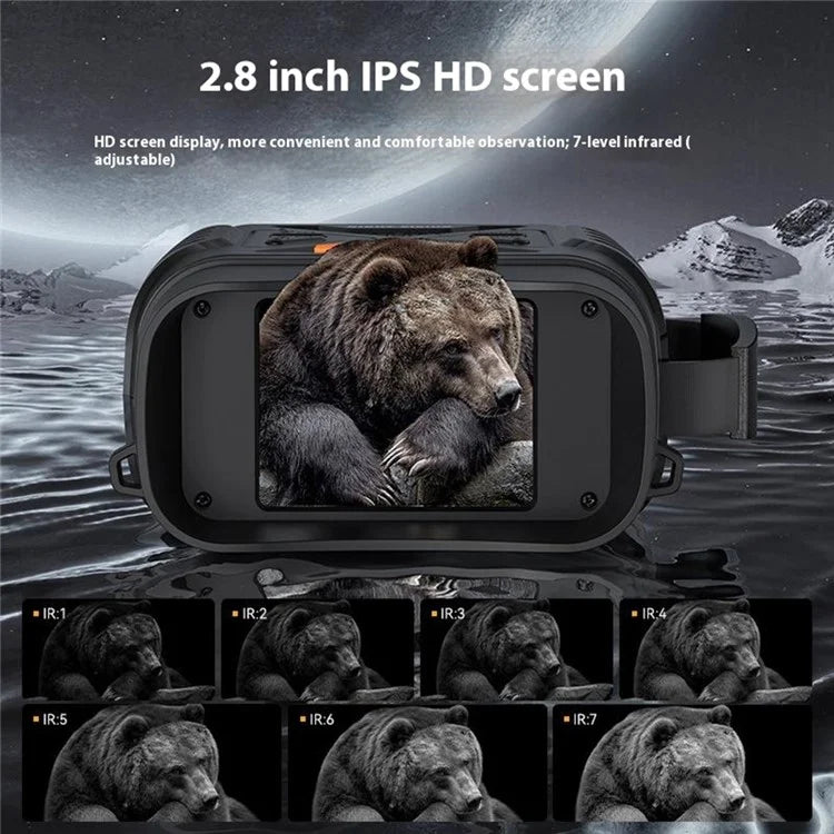 328 10X Digital Zoom Video Recorder 2.8-inch IPS Screen 1080P HD Outdoor Night Vision Binoculars