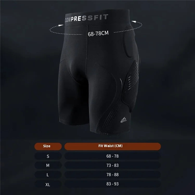 GOLOVEJOY HX38 Adult Ski Hip Protection Short Pants Roller Skating Thickened Shock Absorption Anti-Fall Shorts