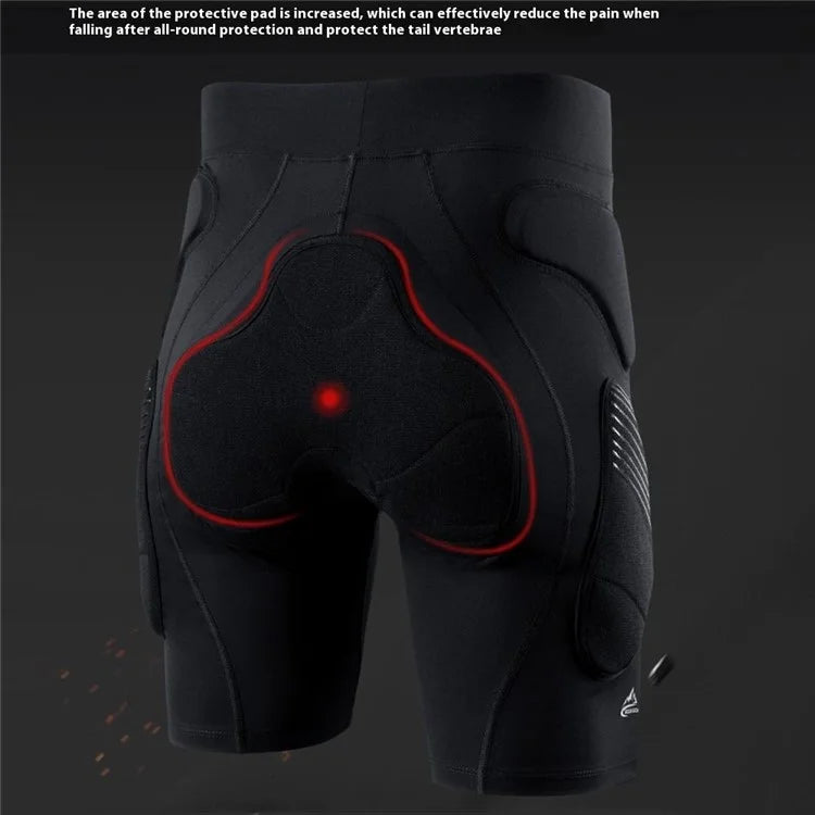 GOLOVEJOY HX38 Adult Ski Hip Protection Short Pants Roller Skating Thickened Shock Absorption Anti-Fall Shorts