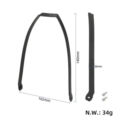 For Xiaomi Electric Scooter 4 Pro Anti-splash ABS Rear Fender + Metal Support Bracket