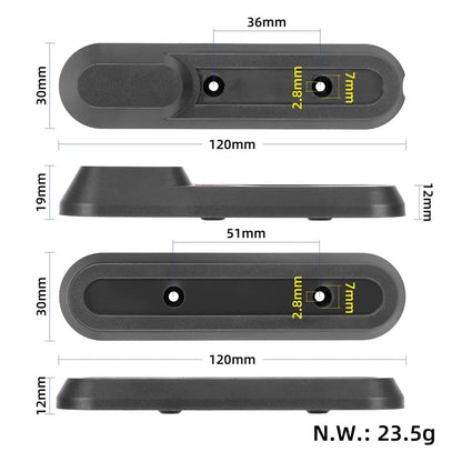 For Xiaomi Electric Scooter 4 Pro 2Pcs Front Wheel Hub ABS Decorative Cover