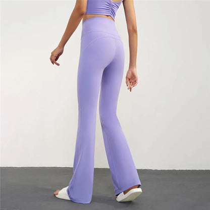 CX1597 Bootcut Yoga Pants NULS FREE High Waist Flared Leggings Workout Bootleg Trousers