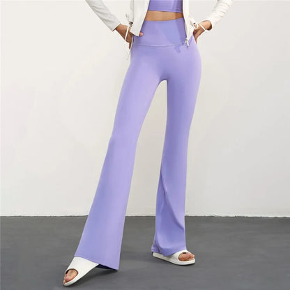 CX1597 Bootcut Yoga Pants NULS FREE High Waist Flared Leggings Workout Bootleg Trousers